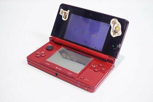 【質Banana】中古・簡易動作確認済み品!!!Nintendo/任天堂 3DS ポータブルゲーム機 レッド 現状渡し①