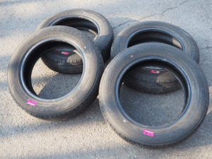 【質Banana】ダンロップ/DUNLOP 夏タイヤ エナセーブ EC300+ 165/65R14 2019年製 中古 4本セット