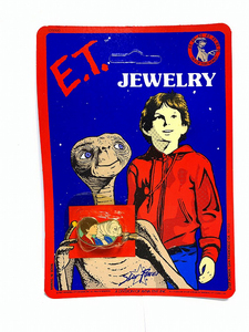 【質Banana】新品未使用 デッドストック E.T 80's オリジナルバッジ 当時物 レトロ ビンテージ 映画グッズ アメリカ雑貨♪D