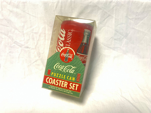 【質Banana】新品デッドストック 1995年 CocaCola/コカコーラ PUZZLE CAN COASTER SET パズル缶コースターセット 超レア アメリカ雑貨♪