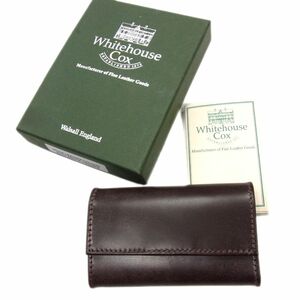  ultimate beautiful goods regular price 1 ten thousand 6500 jpy *Whitehouse Cox Whitehouse Cox England made leather key case 6 ream unused men's cow leather high class box equipped 