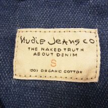 新品●Nudie Jeans Svante デニム シャツ ワーク ジャケット ミリタリー カバーオール 半袖 ヌーディージーンズ メンズ Sサイズ 未使用_画像8