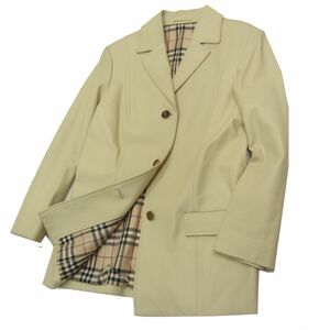 ◇BURBERRY LONDON ラムレザー テーラードジャケット ブレザー バーバリー ロンドン　レディース 美シルエット