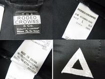 新品☆RODEO CROWNS ロデオクラウンズ M-65タイプ 2WAY ミリタリージャケット フィールドジャケット メンズ ブラック_画像9