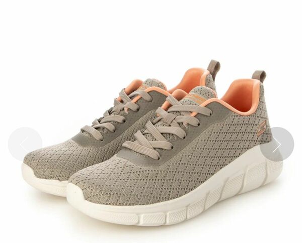 極美品　SKECHERS　スケッチャーズ　 スニーカー　ベージュ　23.5