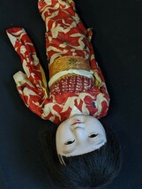 アンティーク 日本人形 市松人形 抱き人形 女の子 身長約34cm_画像9