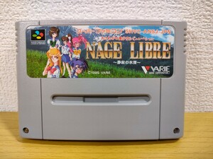 SFCのみ 美品【ナージュリーブル NAGE LIBRE 〜静寂の水深〜】『スーパーファミコン 任天堂 NINTENDO ソフト』VARIE