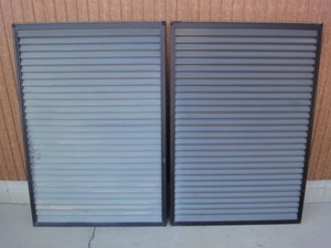 T-629 sliding storm shutter together 2 sheets sliding storm shutter approximately W890xH1291xD27mm x2 sheets steel DIY reform repair repair 