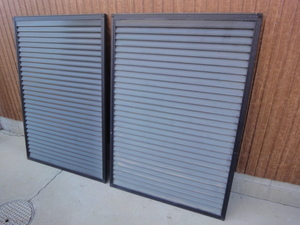 T-628 sliding storm shutter together 2 sheets sliding storm shutter approximately W890xH1294xD26mm x2 sheets steel DIY reform repair repair 