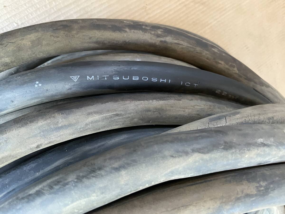 600V 3芯 三相 キャブタイヤケーブル 22スケア 22sq 全長38m 三つ星 1CT 領収書発行可 600V 3芯 三相 キャブタイヤケーブル 22スケア 22sq 全長38m 三つ星 1CT 領収書発行可