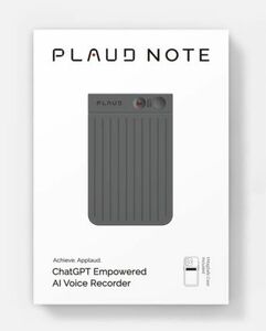 PLAUD NOTE ChatGPT 連携 AI ボイスレコーダー