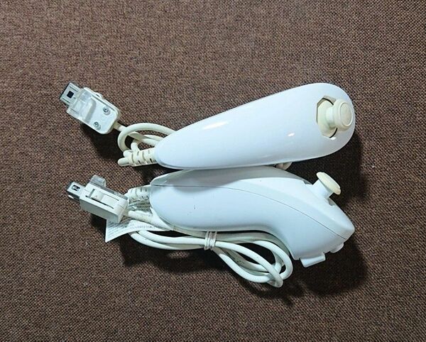 Wii WiiU ヌンチャク 白 ホワイト 2個セット ニンテンドー純正品
