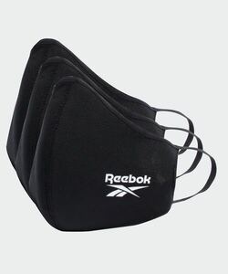 Reebok フェイスカバー 3枚組 リーボック マスク L ブラック