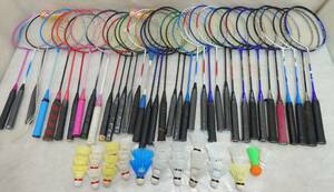 w0 badminton racket large amount together set 37 pcs set practice for Circle part .YONEX Vinex mizuno etc. 