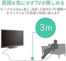 エレコム イヤホン テレビ用 【しっかりフィットする耳栓タイプ】 φ10mmドライバー"Affinity sound" 3.0_画像2