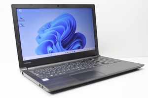 ノートパソコン Windows11 中古 東芝 Dynabook B65 大画面 15.6インチ 第8世代 Core i3 SSD256GB メモリ4GB カメラ 10キー