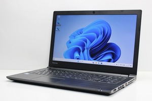 ノートパソコン Windows11 中古 東芝 Dynabook B65 大画面 15.6インチ 第8世代 Core i3 SSD256GB メモリ4GB カメラ 10キー