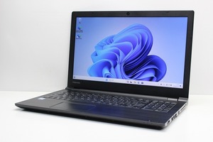 ノートパソコン Windows11 中古 東芝 Dynabook B65 大画面 15.6インチ 第8世代 Core i3 SSD256GB メモリ4GB カメラ 10キー