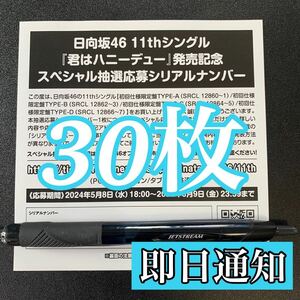 【即日通知+即日発送】 君はハニーデュー シリアルナンバー 30枚セット 応募券