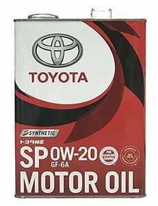 TOYOTA純正モーターオイル SP 0W-20 4L 08880-13205