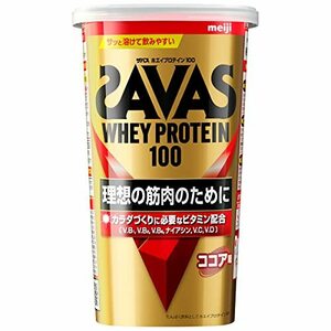 ザバス(SAVAS) ホエイプロテイン100 ココア味 280g 明治