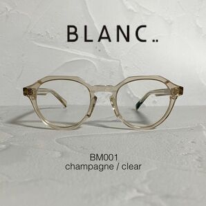 【極美品】 BLANC BM001 clear 付属品オールセット クリア メガネ 眼鏡