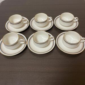 Noritake ノリタケ カップ ソーサー 洋食器 未使用　6個　箱無し