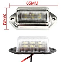 ライセンスランプ LED 6連 ナンバー灯 作業灯 バックランプ サイドマーカー 路肩灯 12v 24v トラック_画像2