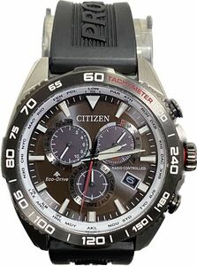 ★極美必見★CITIZEN PROMASTER ECO-DRIVE シチズン プロマスター エコドライブ 電波ソーラークロノグラフ200M【CB5036-10X】E660即決送料0