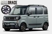 HOT STUFF ホットスタッフ MAD CROSS マッドクロス GRACE グレイス ４本セット 15インチ 4.5J +45 4/100 BKC/BK 沖縄・離島は発送不可_画像2