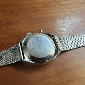 オメガ ジュネーブ ワンストップクロノ 青文字盤 手巻き OMEGA オメガ 稼働品 腕時計 ビンテージ 純正ブレスの画像5