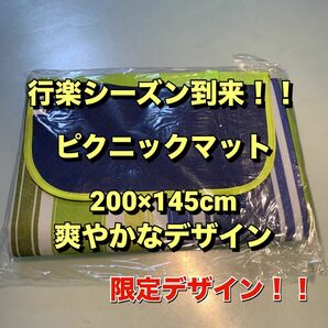 ピクニックマット　200×145cm レジャーシート　防水　運動会　スポーツ　BBQ 海水浴