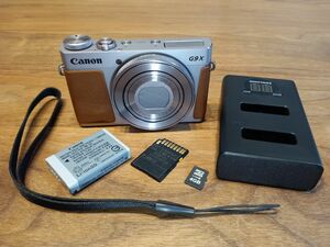 【SDカード+2口充電器付き】使用少ない未使用級 Canon PowerShot G9X MarkII 