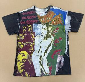 90s MOSQUITOHEAD The Stooges T-shirt Lmo ski to head s toe jizIggy Popigi- pop hand ..MADE IN USA Vintage vintage
