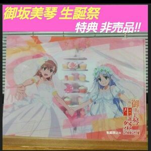 御坂美琴 生誕祭 2024 非売品 限定 ウエディングドレス クリアファイル