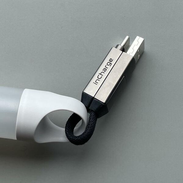 charge in 6 mini ケーブル　マルチ充電ケーブル　6in1　USB-A　USB-C　ライトニング　micro-USB