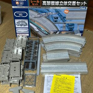 TOMIX 91074 高架複線立体交差セット　中古　Nゲージ 鉄道模型　1回使用の美品 おまけ付き　トミックス