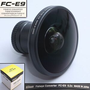 [235960]ニコン Nikon Fisheye Converter FC-E9 フィッシュアイコンバータ 袋/説明書/箱付◆魚眼レンズ/カメラ/ヴィンテージ/うぶ品