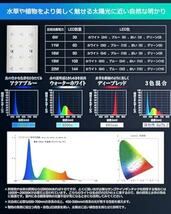 水槽 ライト 水槽用 照明 ledライト アクアリウムライト 防水 タイマ ー 水草 育成 熱帯魚 観賞魚 飼育 3つの照明モード_画像5