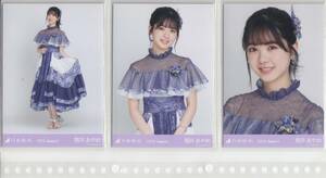 ★乃木坂46　生写真　筒井あやめ　2020 August　3種セット　コンプ