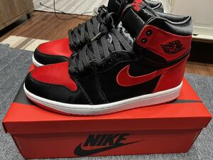 WMNS AIR JORDAN 1 RETRO HIGH OG "SATIN BRED" FD4810-061 （ブラック/ユニバーシティレッド/ホワイト）