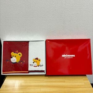 新品 未使用 miki House ミキハウス フェイスタオル ハンドタオル タオルセット ギフト ヴィンテージ くまちゃん