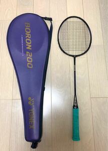  beautiful goods YONEX Yonex BORON 200 badminton racket 2U-G4 case attaching 