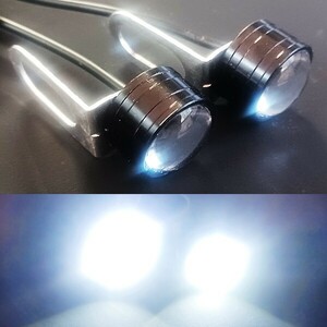 ゼファー400 ゼファーχ ゼファー750 ゼファー1100 ZRX400 ZRX1100 ZRX1200 LED/ヘッドライト/ランプ ポジション ストロボ 2個セット 白