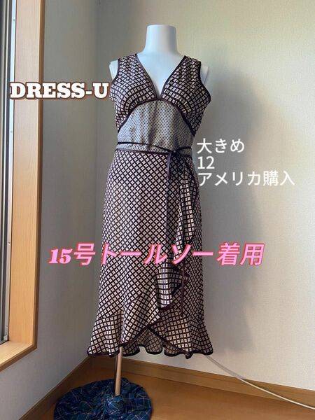 @12 アメリカ購入　DRESS-U ワンピース　ドレス