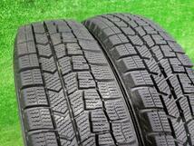 ダンロップ DUNLOP スタッドレスタイヤ 2本セット WINTER MAXX WM02 155/65R14 2022年 8分山 WM01 WM03_画像1