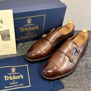 英国ロイヤルワラント《Tricker's》ダブルモンク7-5エスプレッソ元箱付属