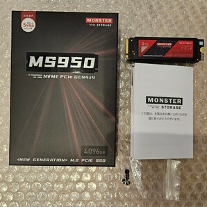 Monster Storage SSD 4TB 読込: 7,450MB/s 書込：6,500MB/s M.2 Type 2280 送料無料の画像1