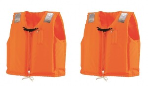 Sakura Mark attaching life jacket small size for ship C-2 orange 2 put on set life jacket tsunami water . measures disaster prevention 