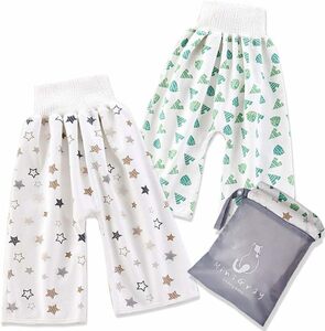 [miniGray] bed‐wetting trousers bed‐wetting measures 2 pieces set cotton trousers type . cold-protection . volume attaching bed‐wetting measures Kett waterproof ventilation 